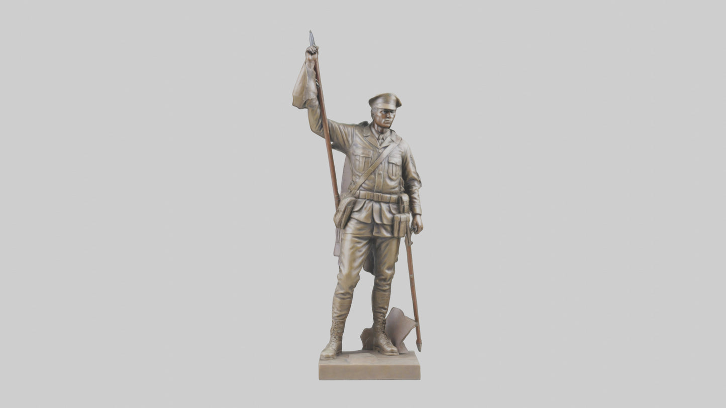 Freedom Soldier Sculpture model 3D model