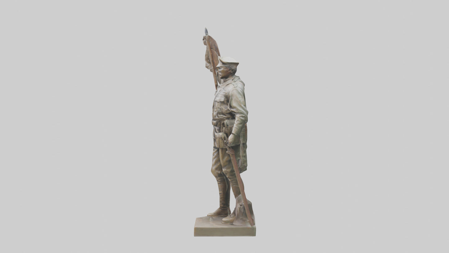 Freedom Soldier Sculpture model 3D model