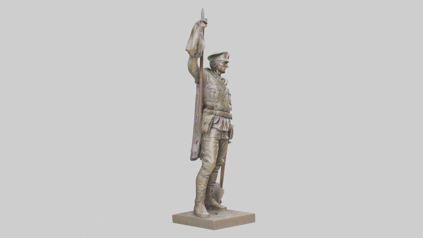 Freedom Soldier Sculpture model 3D model