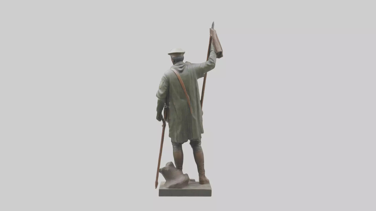 Freedom Soldier Sculpture model 3D model