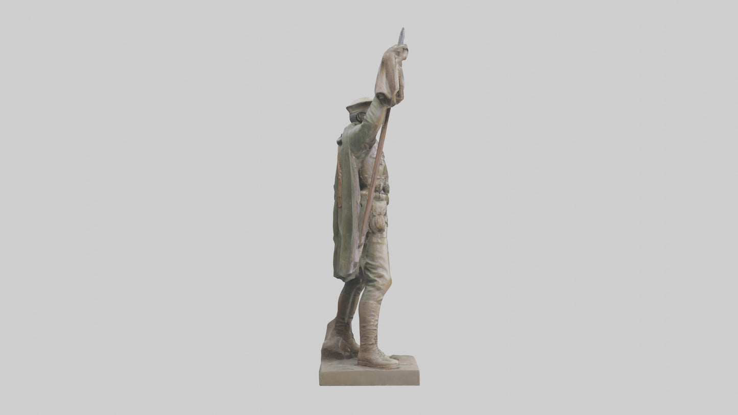Freedom Soldier Sculpture model 3D model