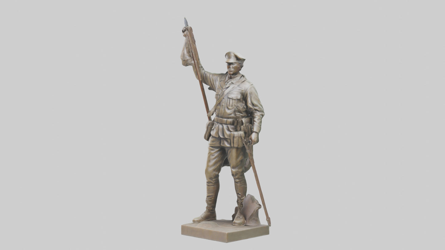 Freedom Soldier Sculpture model 3D model
