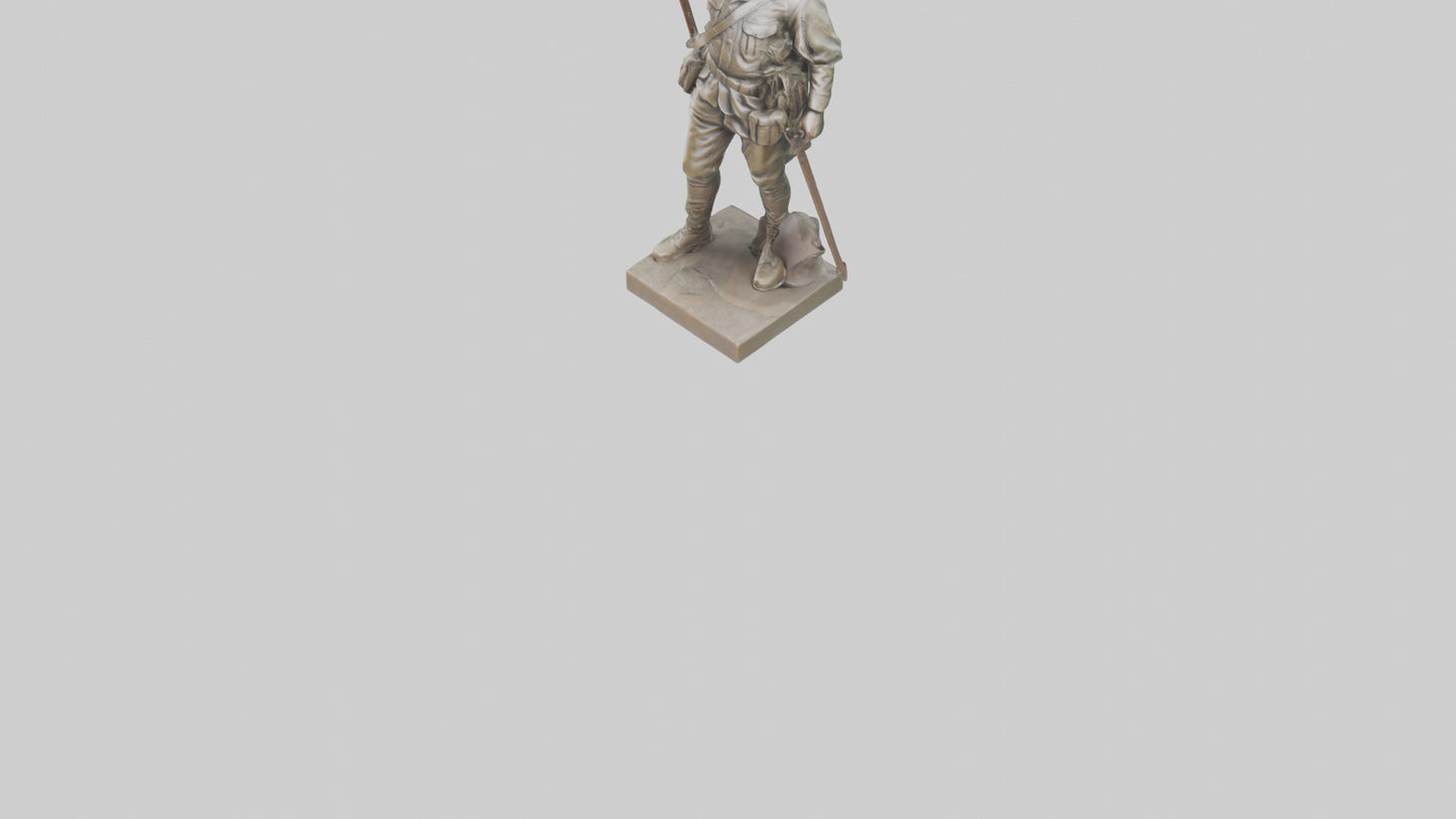 Freedom Soldier Sculpture model 3D model