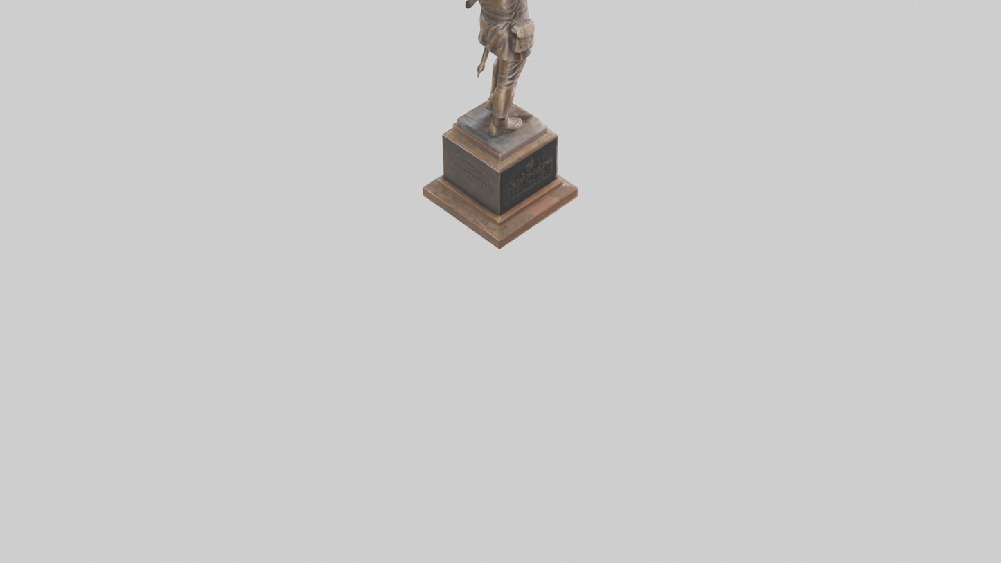 Freedom Through Sacrifice statue model 3D model