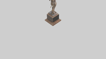 Freedom Through Sacrifice statue model 3D model