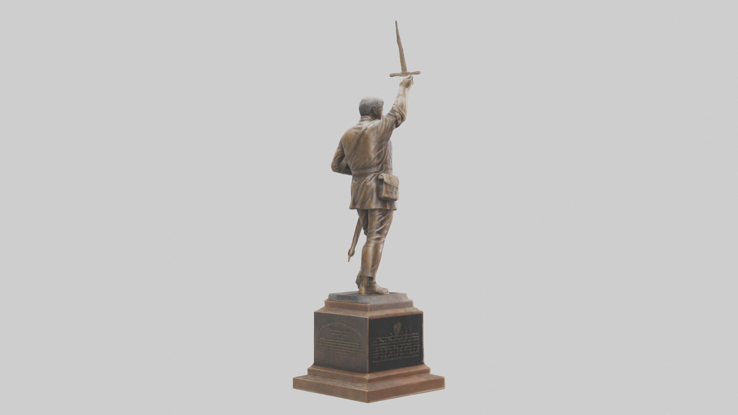 Freedom Through Sacrifice statue model 3D model