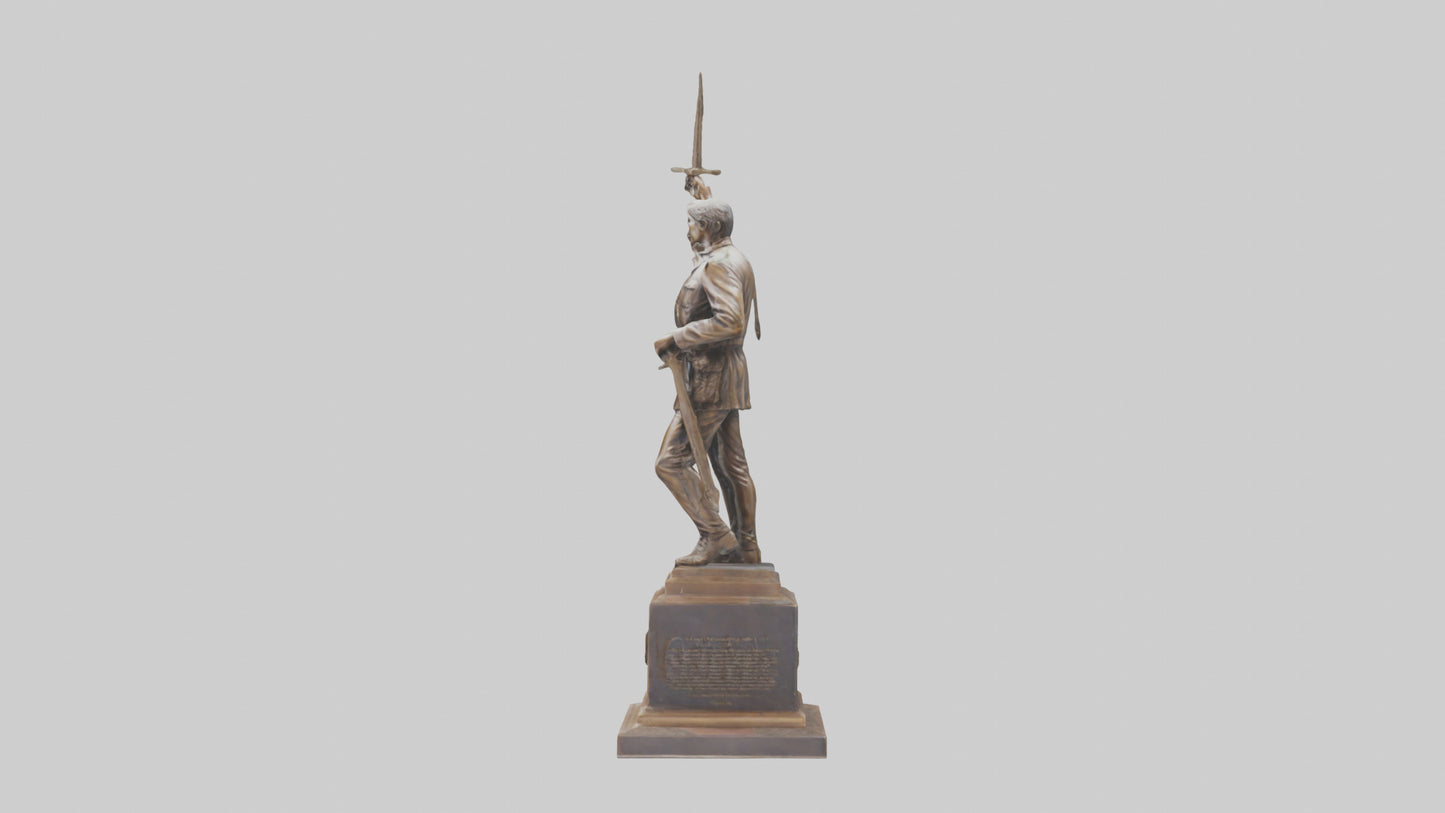 Freedom Through Sacrifice statue model 3D model