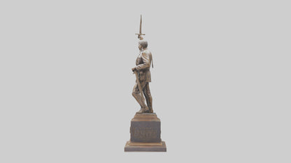 Freedom Through Sacrifice statue model 3D model