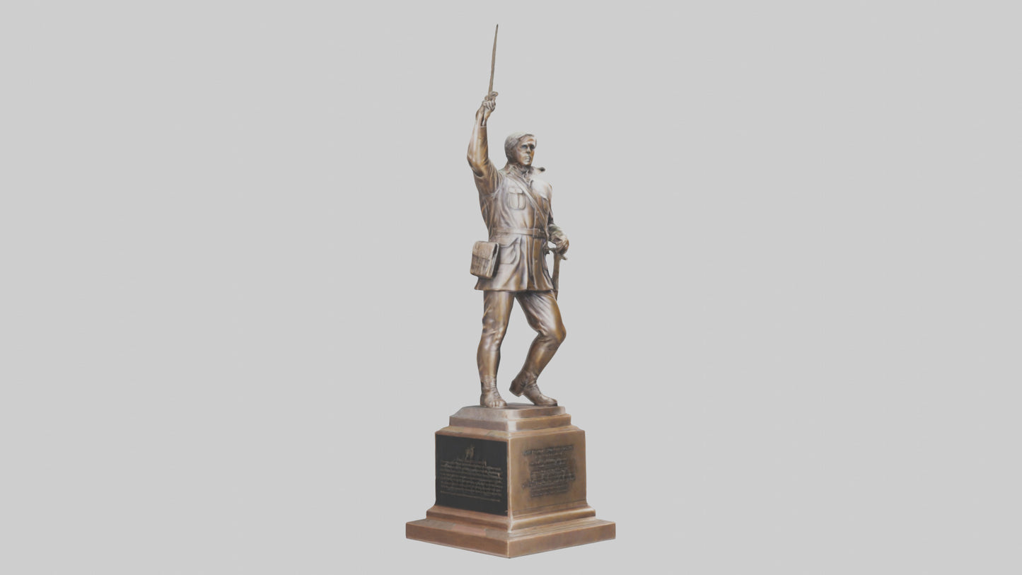 Freedom Through Sacrifice statue model 3D model