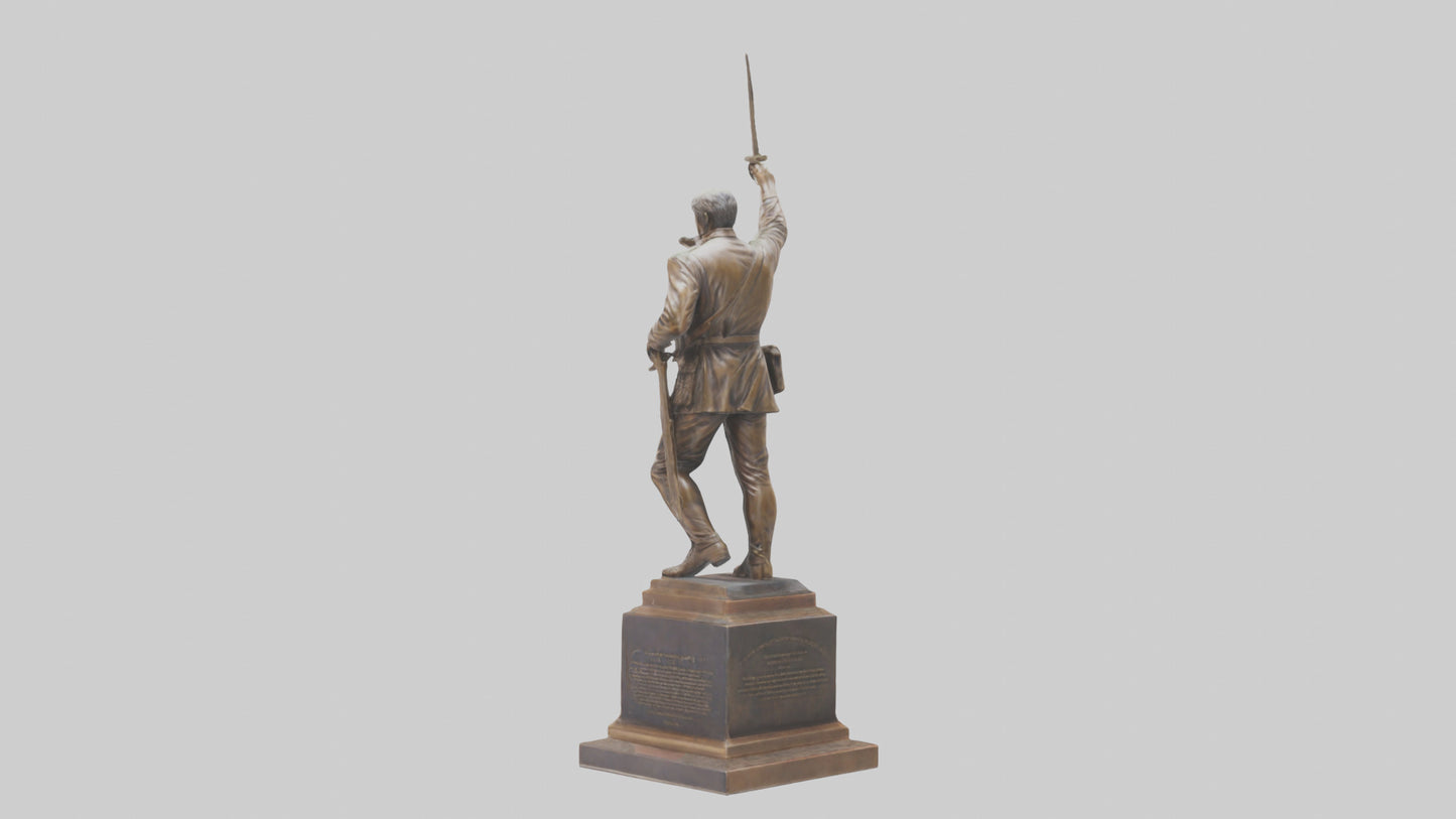 Freedom Through Sacrifice statue model 3D model