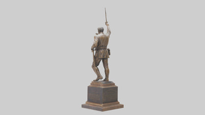 Freedom Through Sacrifice statue model 3D model