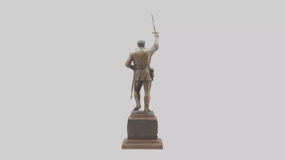 Freedom Through Sacrifice statue model 3D model
