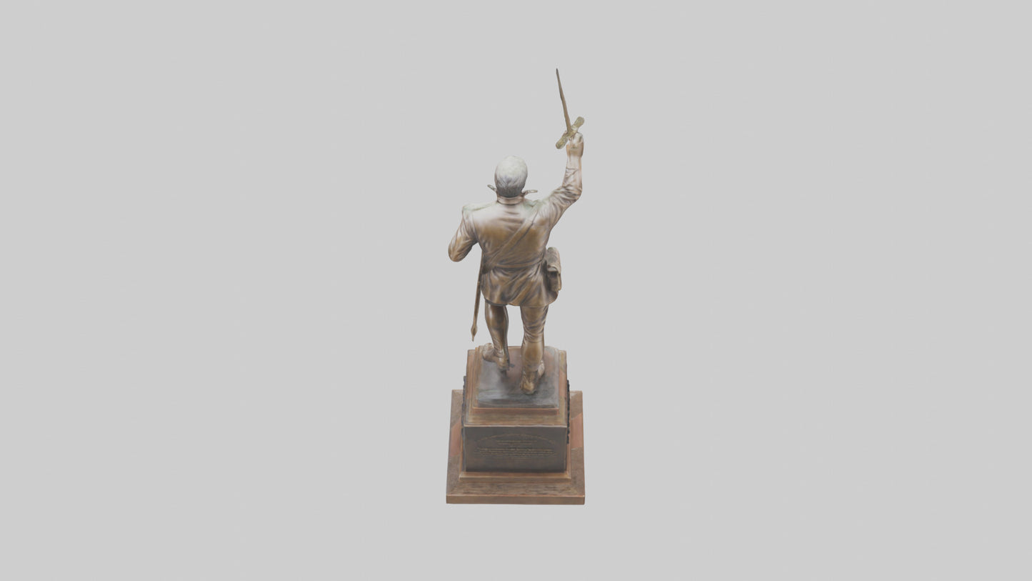 Freedom Through Sacrifice statue model 3D model