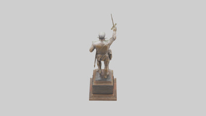 Freedom Through Sacrifice statue model 3D model
