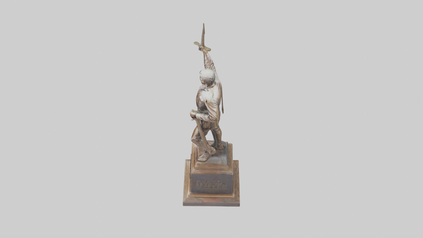 Freedom Through Sacrifice statue model 3D model