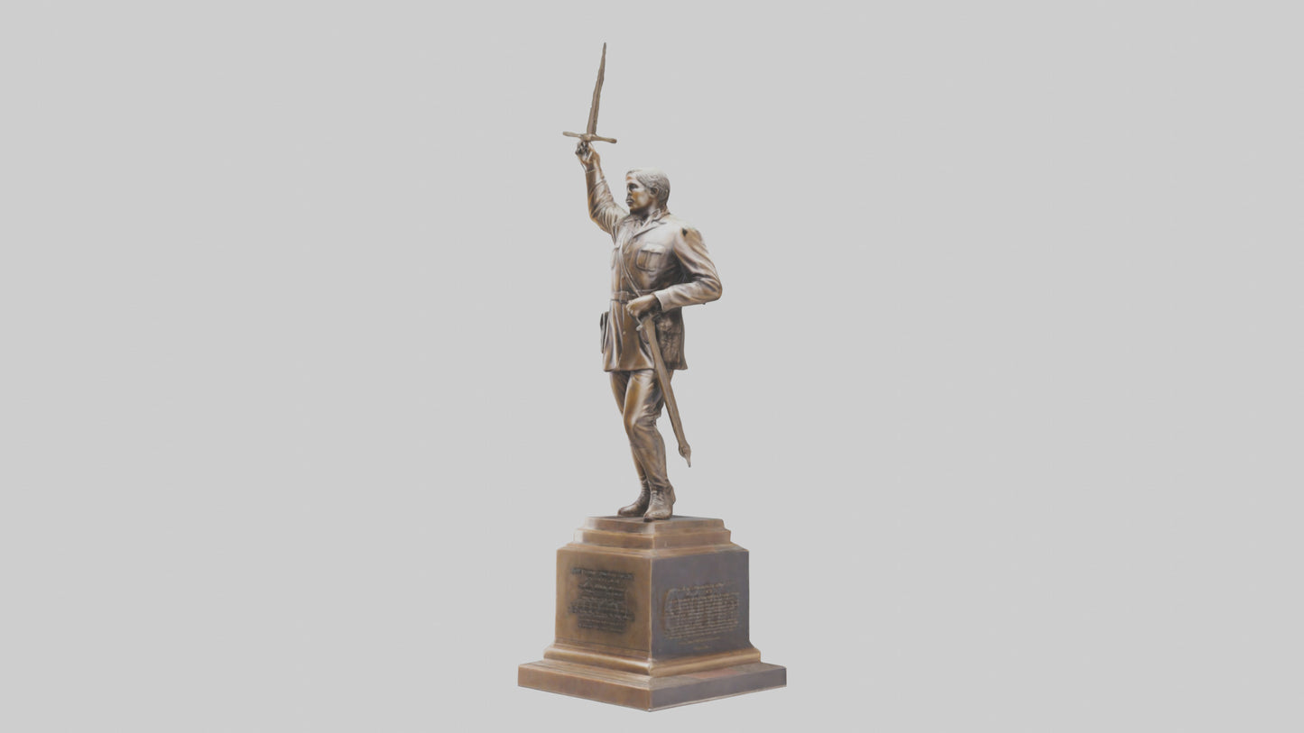 Freedom Through Sacrifice statue model 3D model