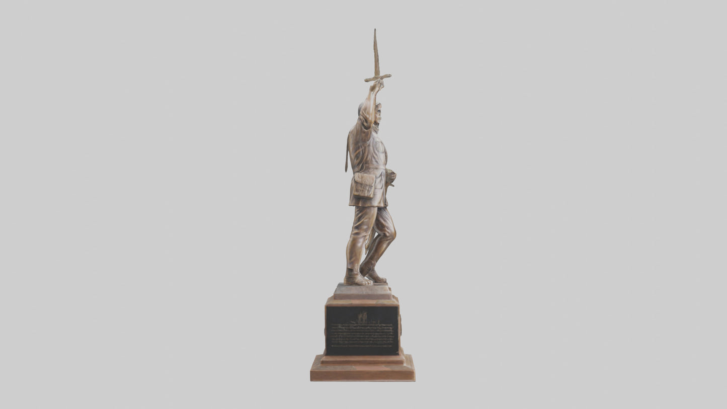 Freedom Through Sacrifice statue model 3D model