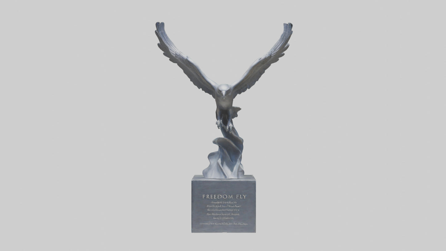 Freedom to Fly statue model 3D model