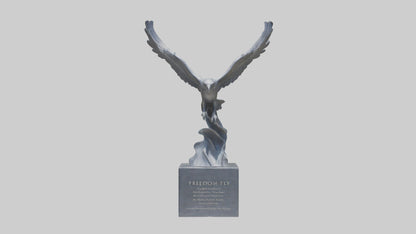 Freedom to Fly statue model 3D model