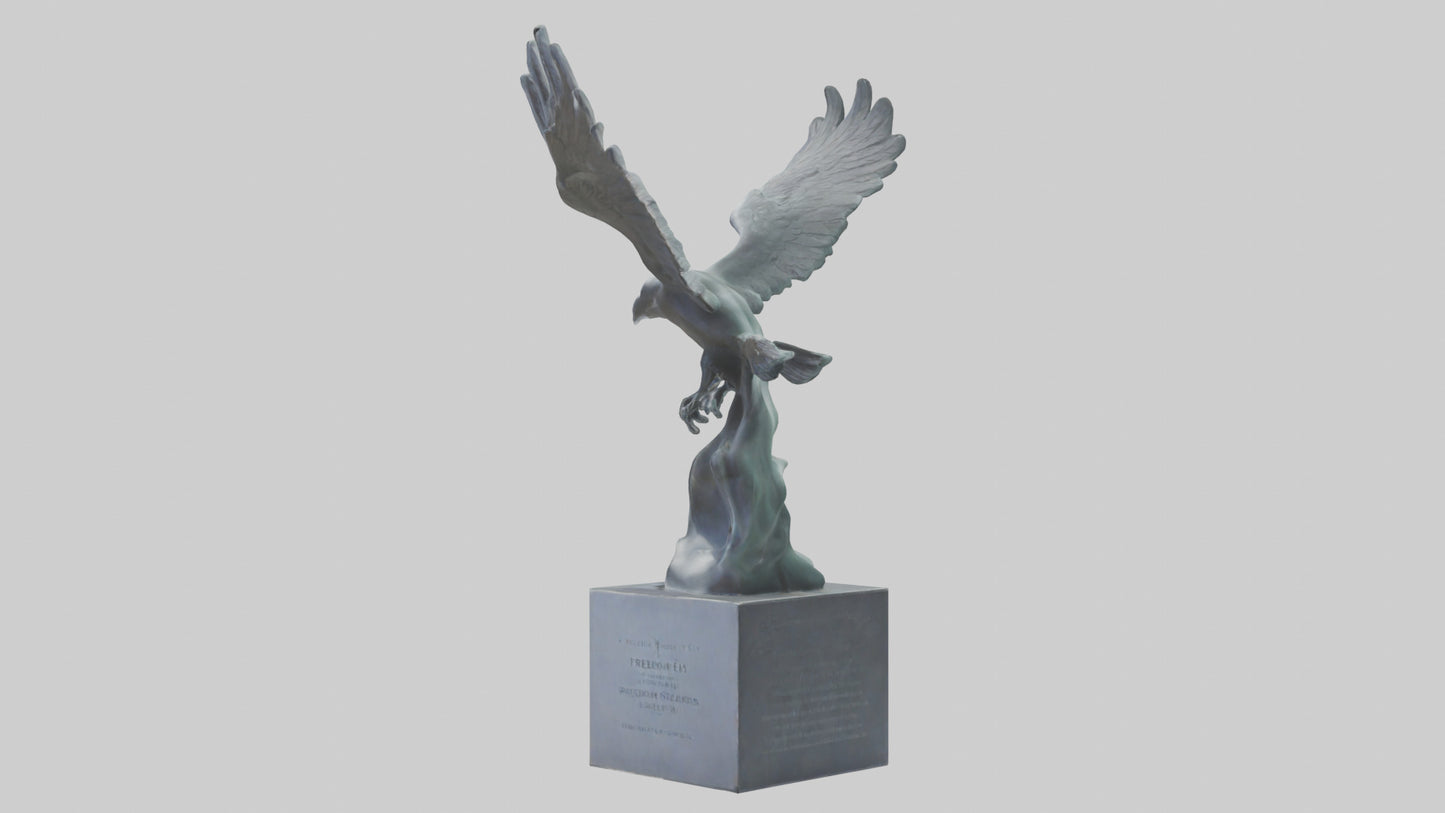 Freedom to Fly statue model 3D model