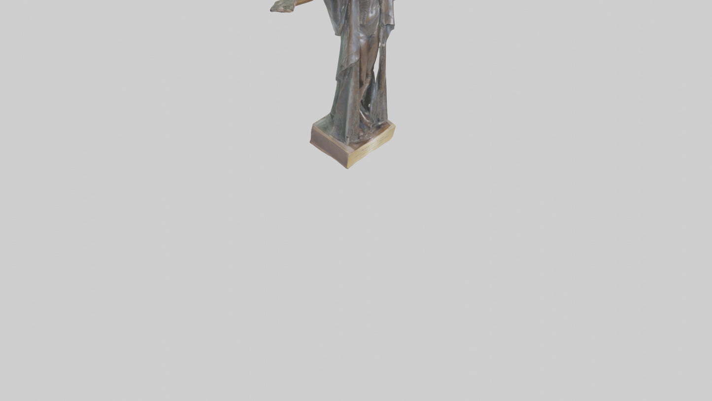 Freedom to Live statue model 3D model