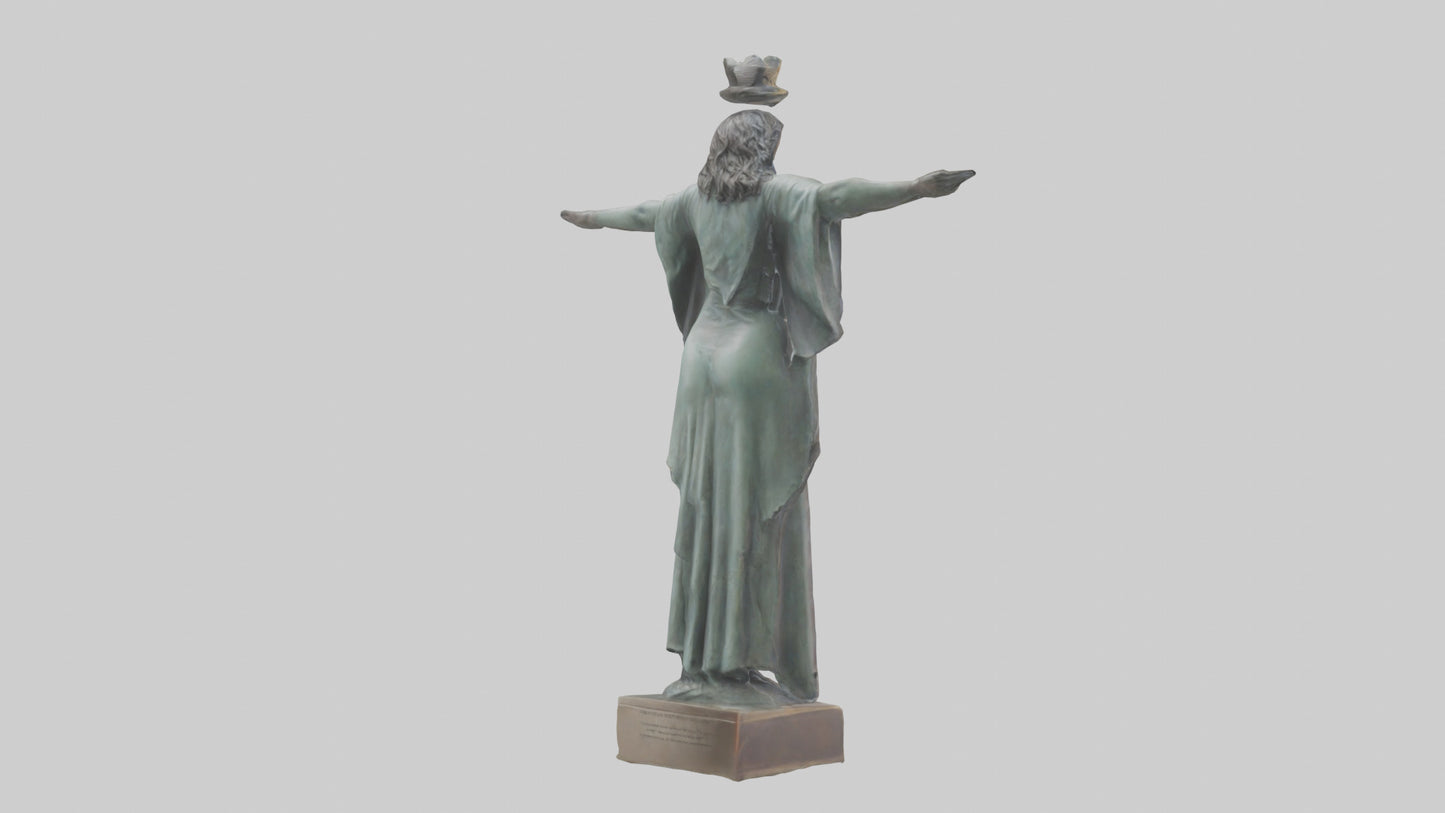 Freedom to Live statue model 3D model