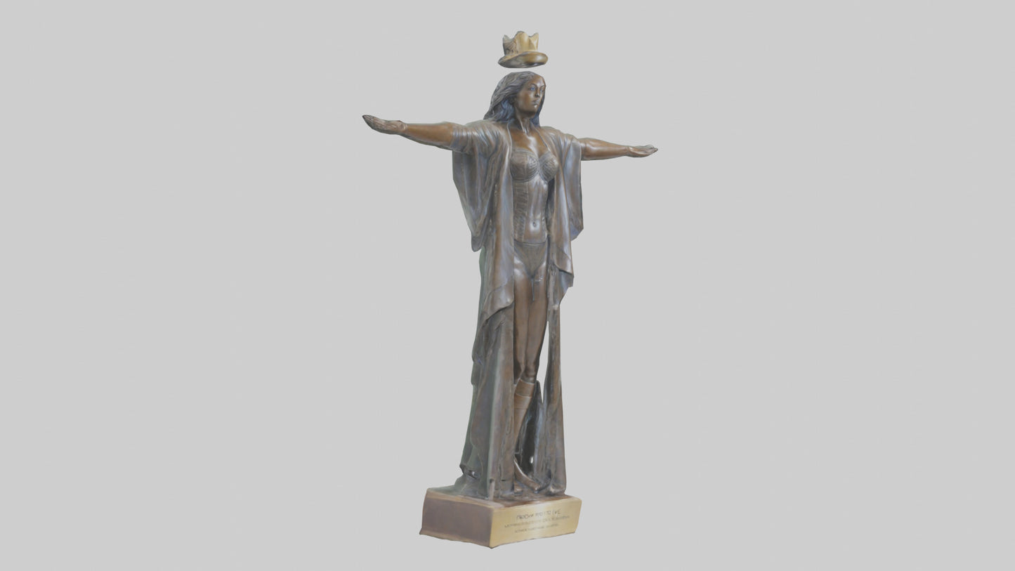 Freedom to Live statue model 3D model