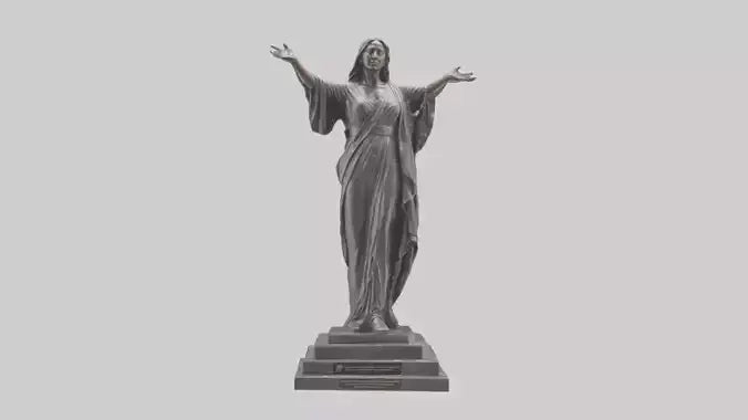 Freedoms Embrace statue model VR / AR / low-poly