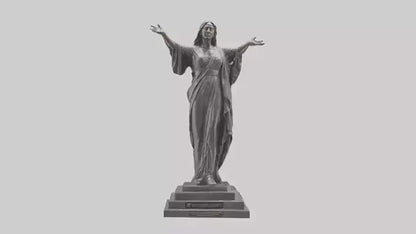 Freedoms Embrace statue model VR / AR / low-poly