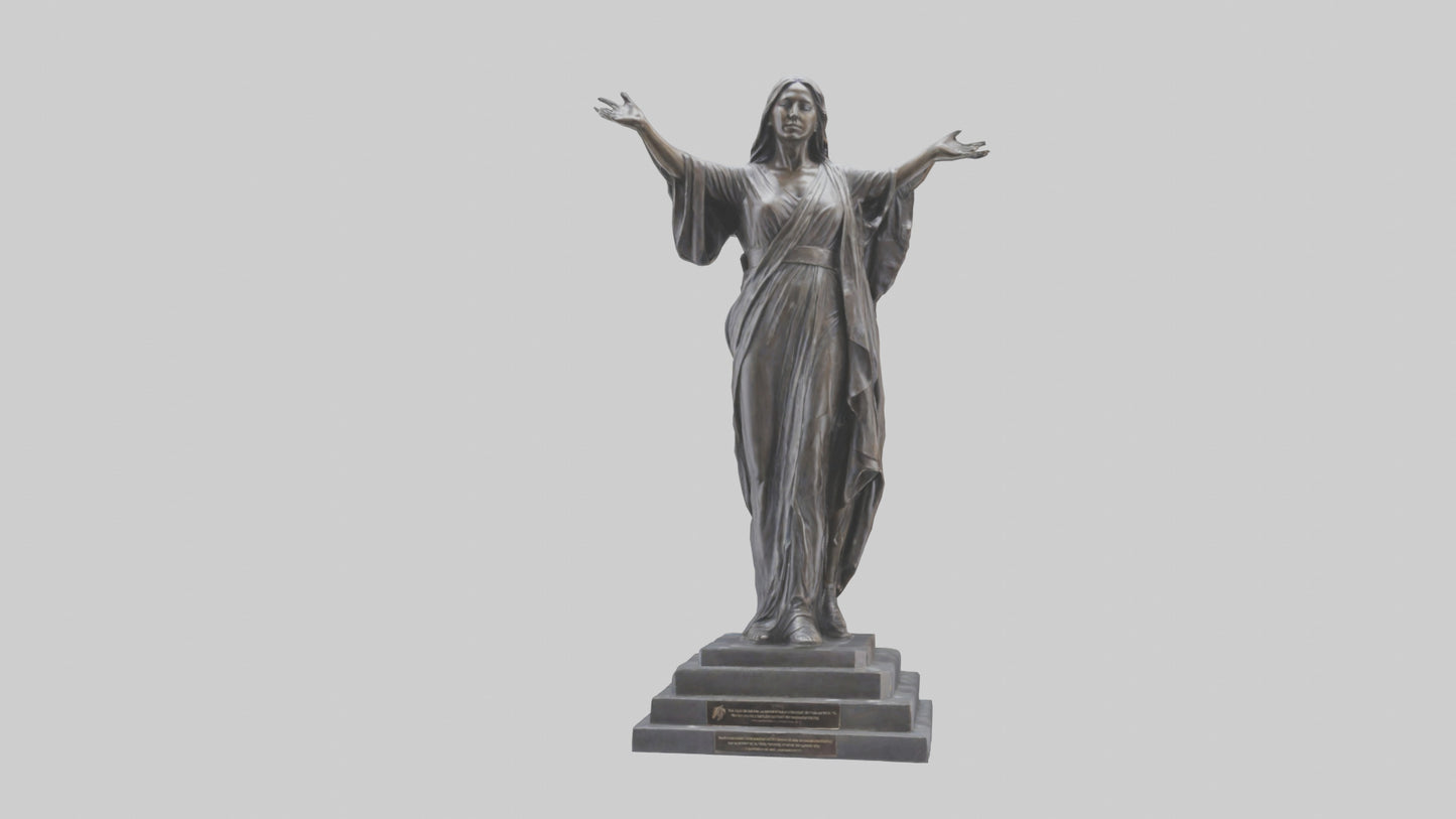 Freedoms Embrace statue model VR / AR / low-poly