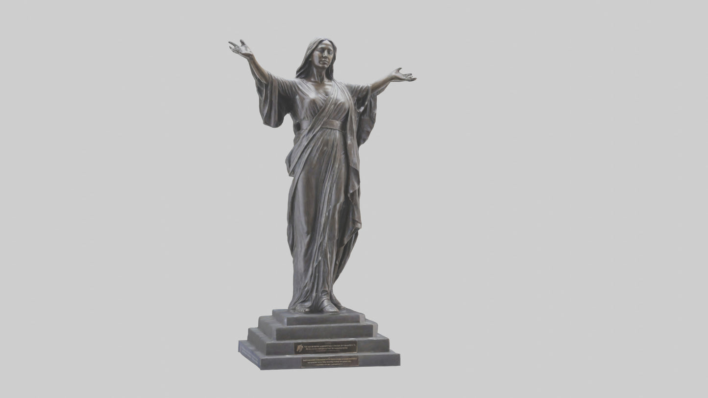 Freedoms Embrace statue model VR / AR / low-poly