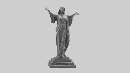 Freedoms Embrace statue model VR / AR / low-poly
