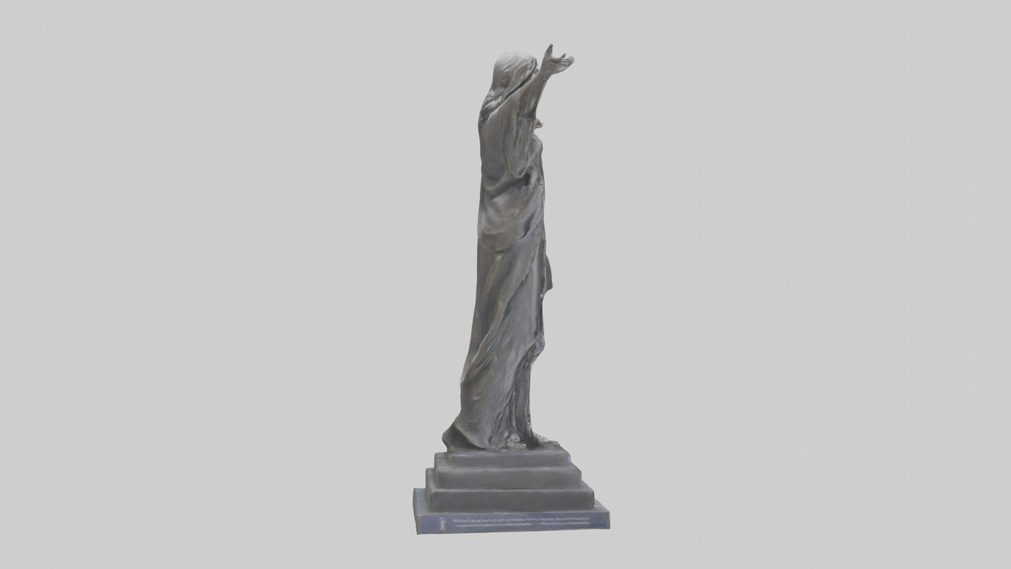 Freedoms Embrace statue model VR / AR / low-poly