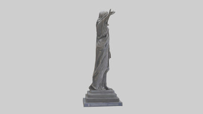 Freedoms Embrace statue model VR / AR / low-poly