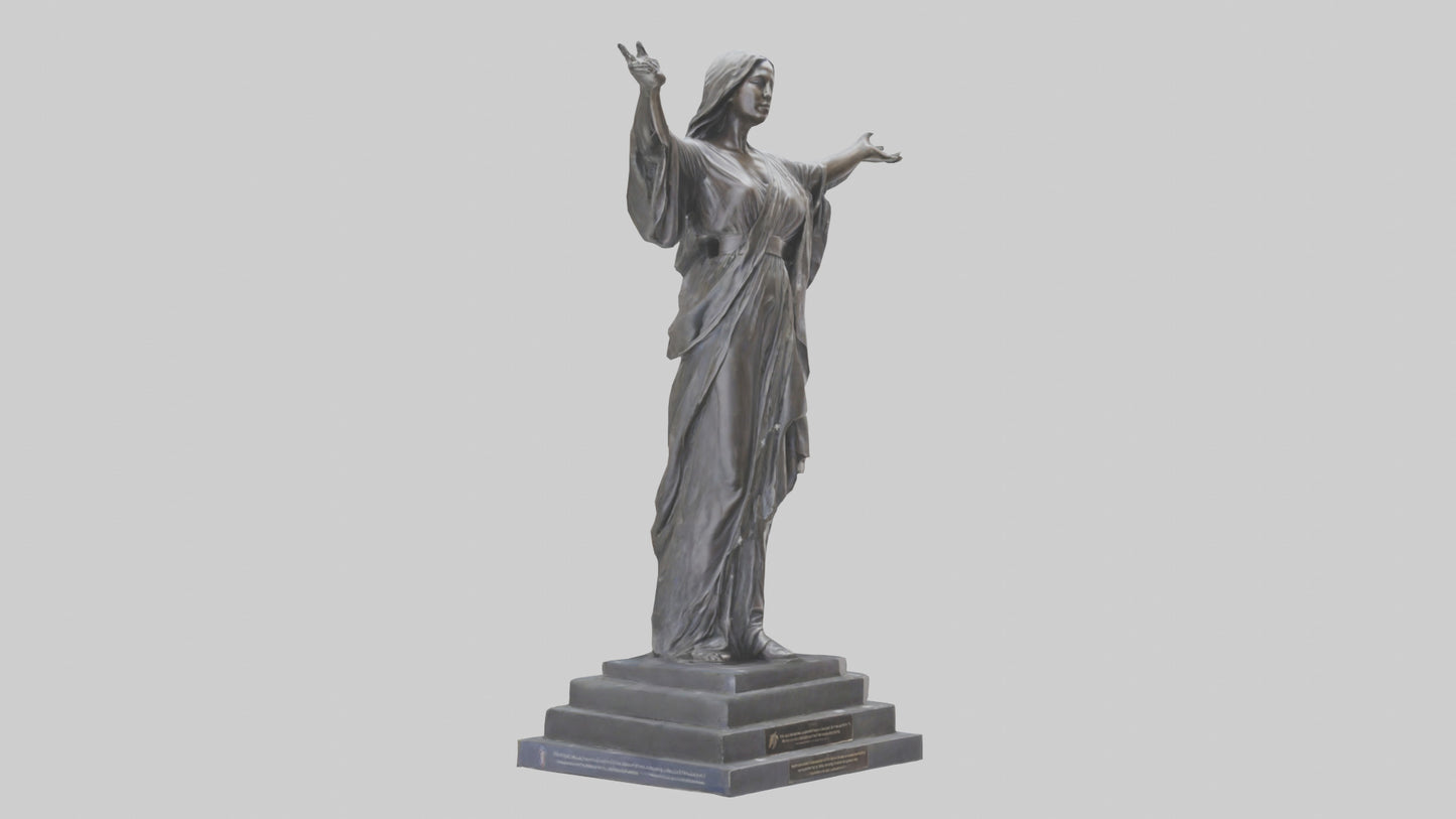 Freedoms Embrace statue model VR / AR / low-poly