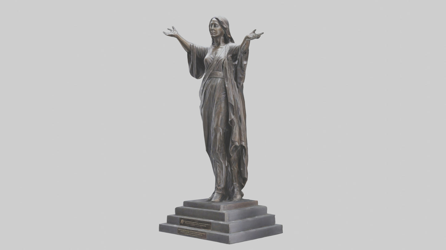 Freedoms Embrace statue model VR / AR / low-poly