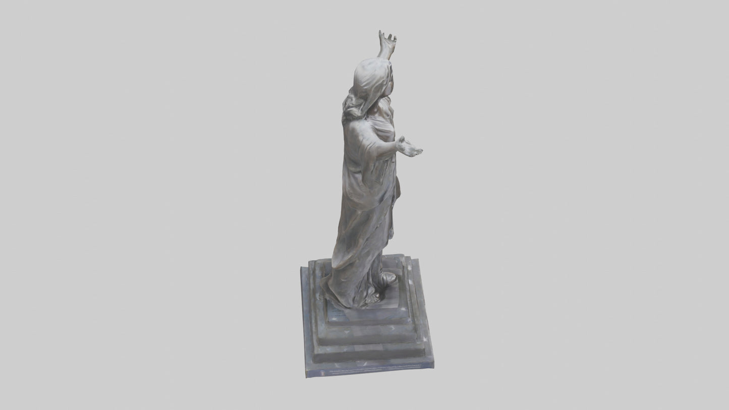 Freedoms Embrace statue model VR / AR / low-poly
