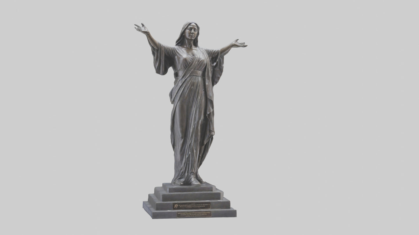 Freedoms Embrace statue model VR / AR / low-poly