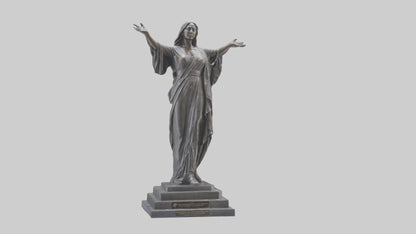 Freedoms Embrace statue model VR / AR / low-poly