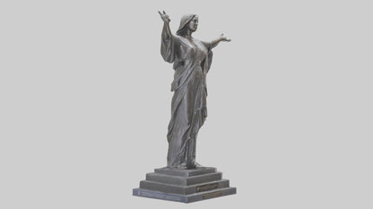 Freedoms Embrace statue model VR / AR / low-poly