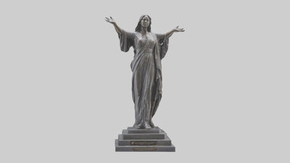 Freedoms Embrace statue model VR / AR / low-poly