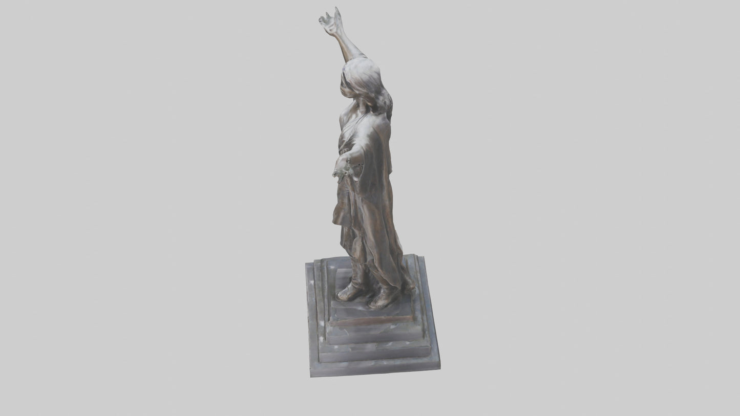 Freedoms Embrace statue model VR / AR / low-poly