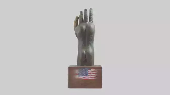 Freedoms Touch statue model 3D model