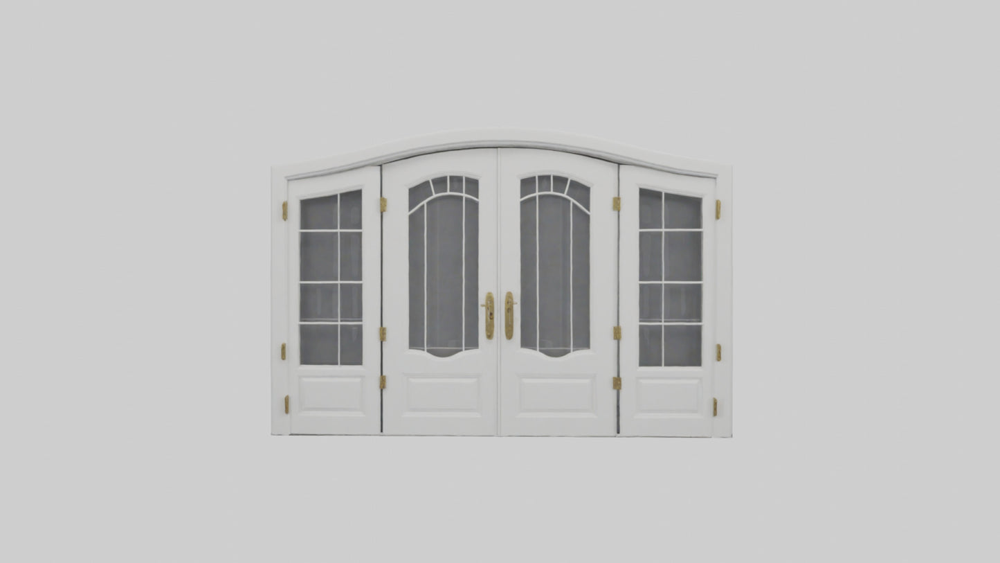 French Door Model VR / AR / low-poly