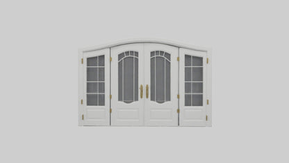French Door Model VR / AR / low-poly