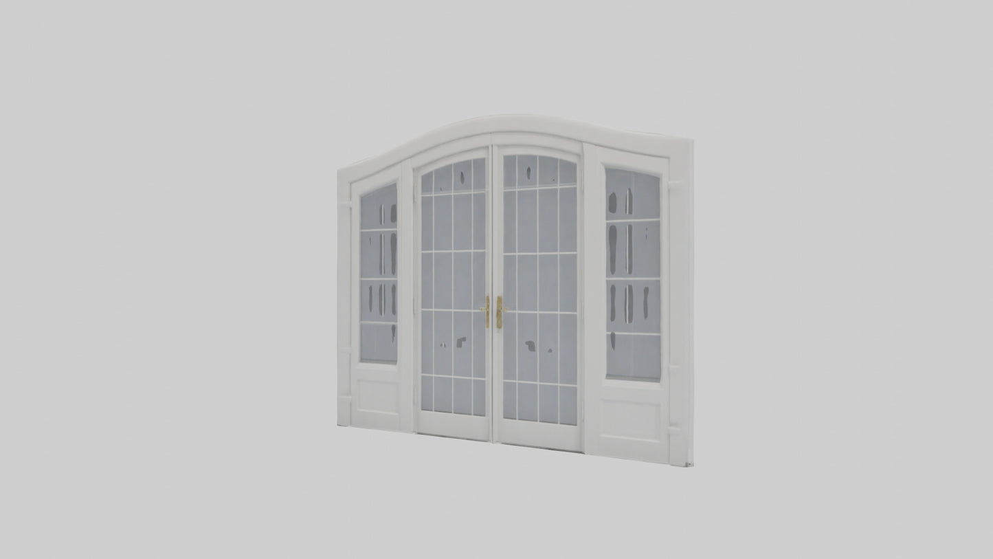 French Door Model VR / AR / low-poly