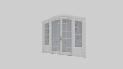 French Door Model VR / AR / low-poly