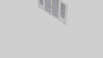 French Door Model VR / AR / low-poly