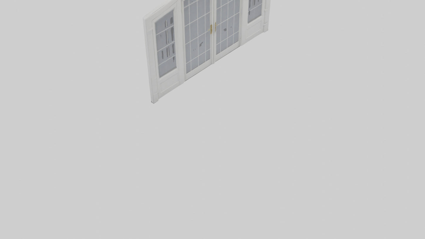 French Door Model VR / AR / low-poly