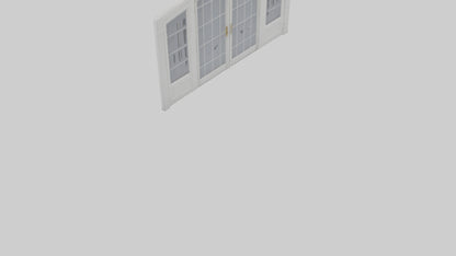 French Door Model VR / AR / low-poly